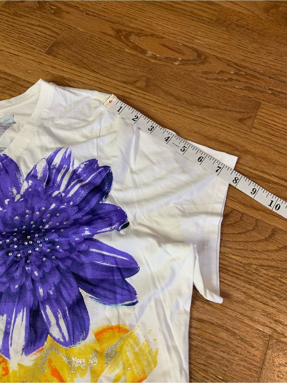 Style & Co. Sport Floral Graphic Tee - Plus Size 2X - Picture 6 of 7